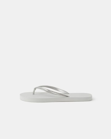 Accessorize Embellished Flip Flops