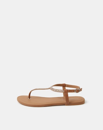 Accessorize Embellished Leather Sandals