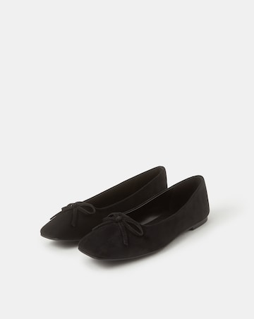 Accessorize Faux Suede Ballet Flats