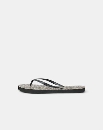 Accessorize Leopard Print Flip Flops