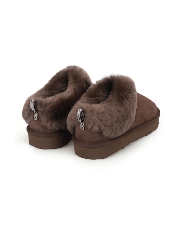 Just Sheepskin Womens Holly Full Back Slippers with EVA Sole