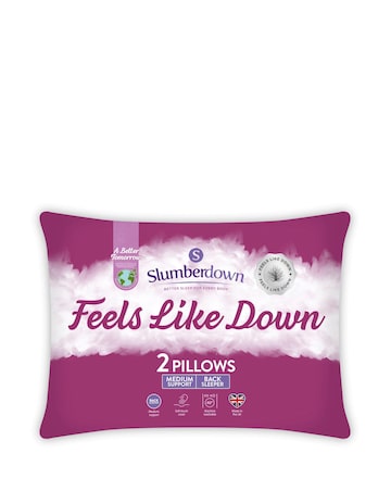 Slumberdown Feels Like Down Pillows Pack of 2 Pillows