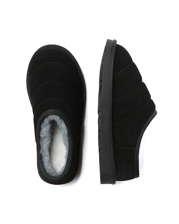 EVERAU Jaeger Low Ankle Slippers in Black