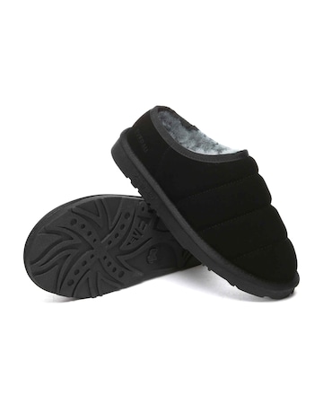 EVERAU Jaeger Low Ankle Slippers in Black