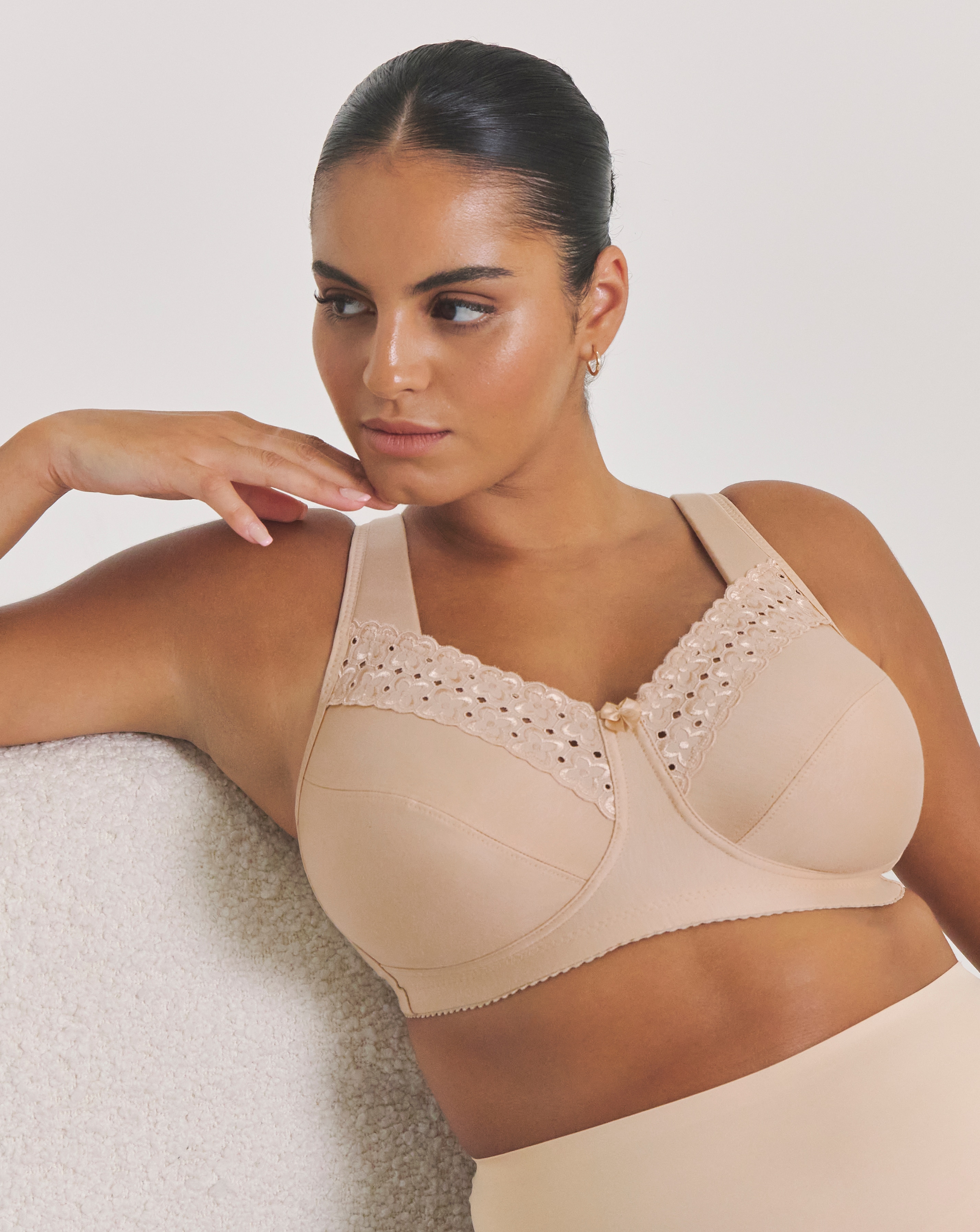 Miss Mary Broderie Anglaise Bra Skintone