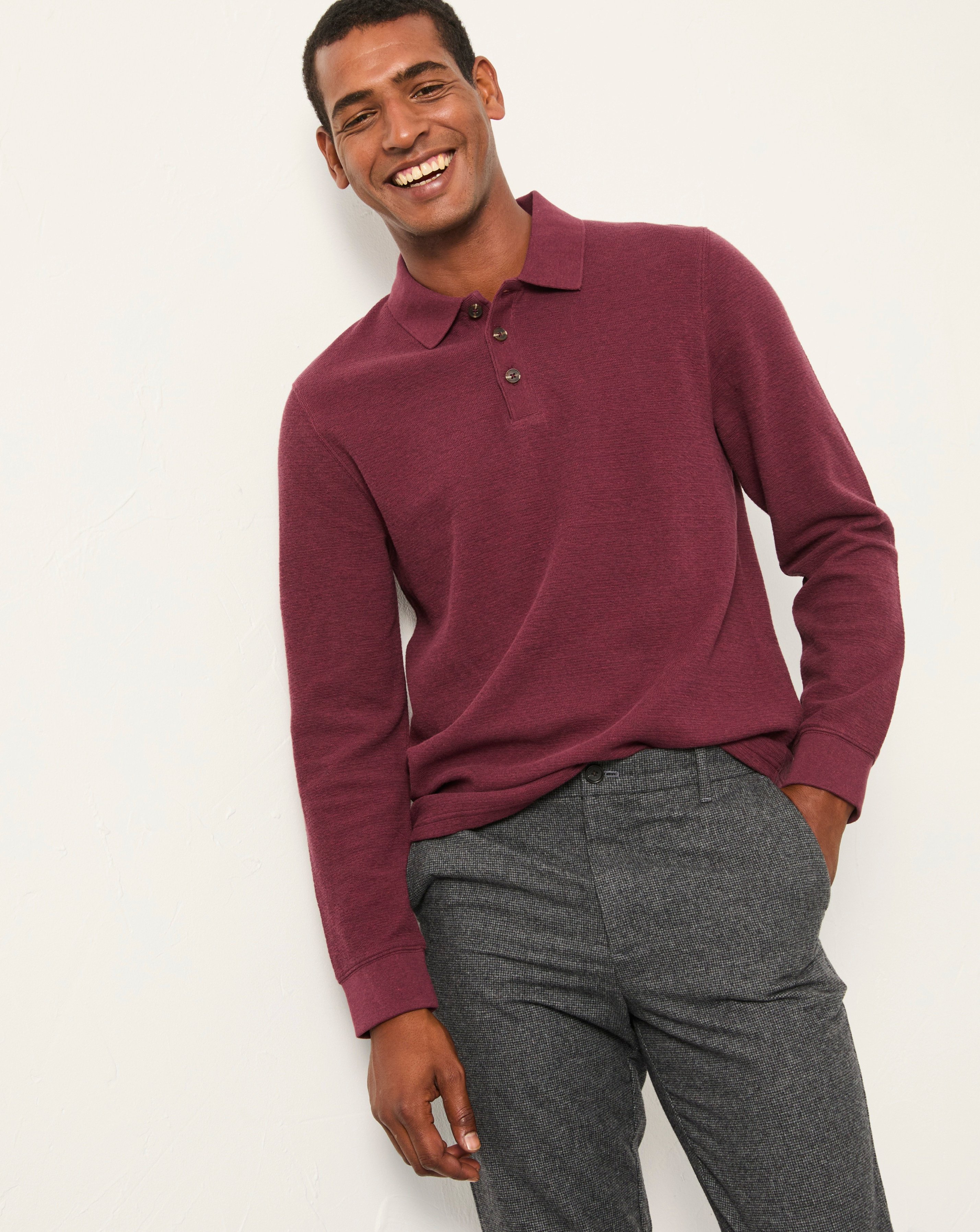 FatFace Shawford Long Sleeve Polo