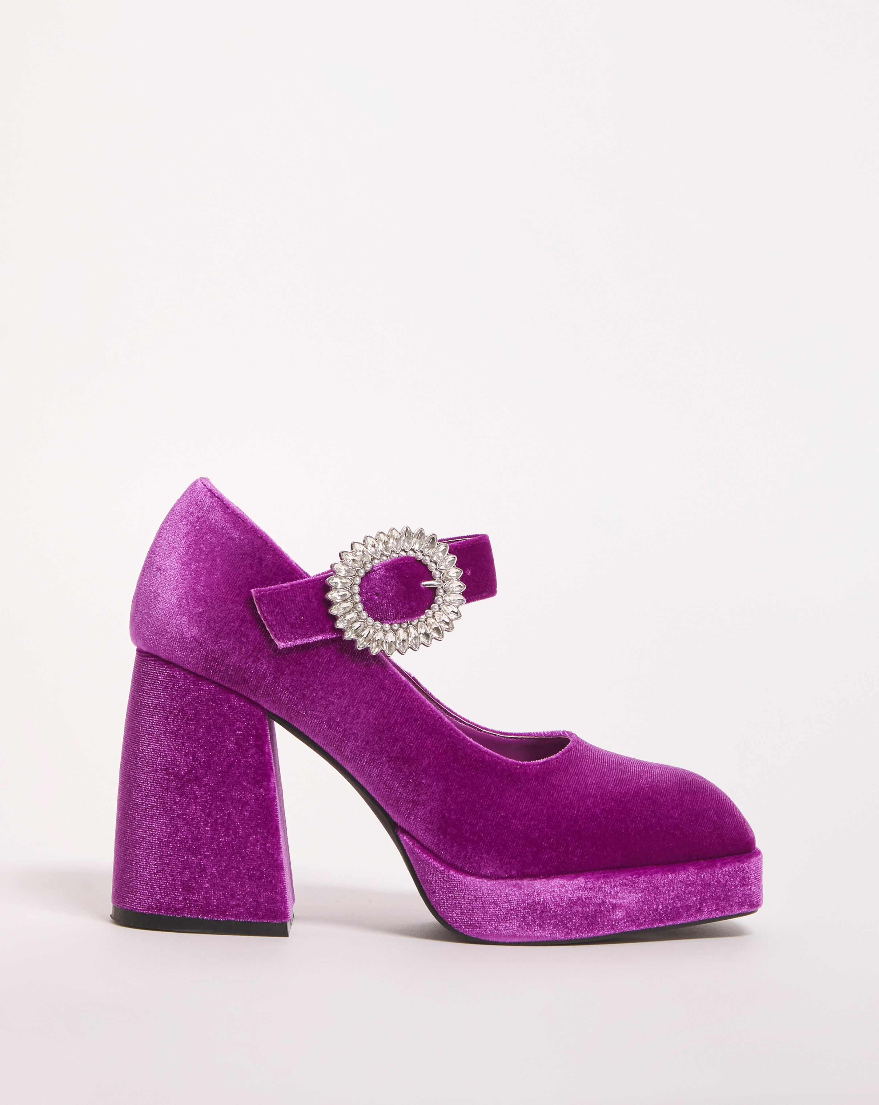 Mary Jane Heeled Shoes Wide Fit