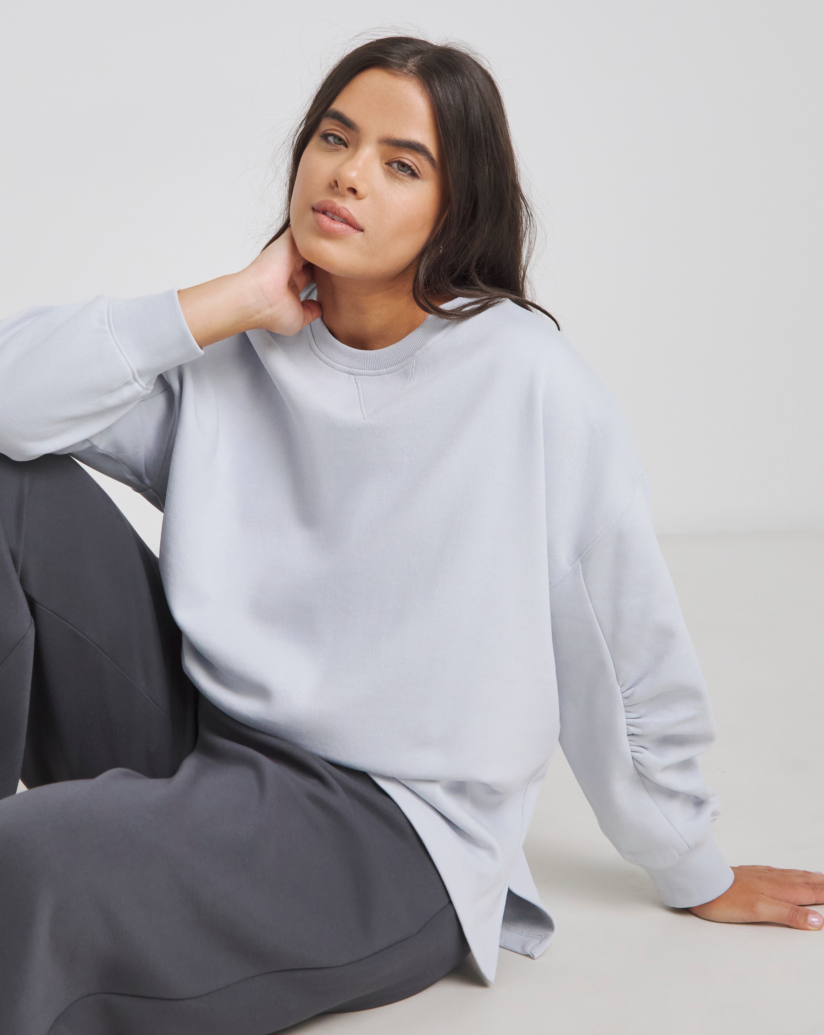 Simply Be Curved Hem Dip Back Sweatshirt