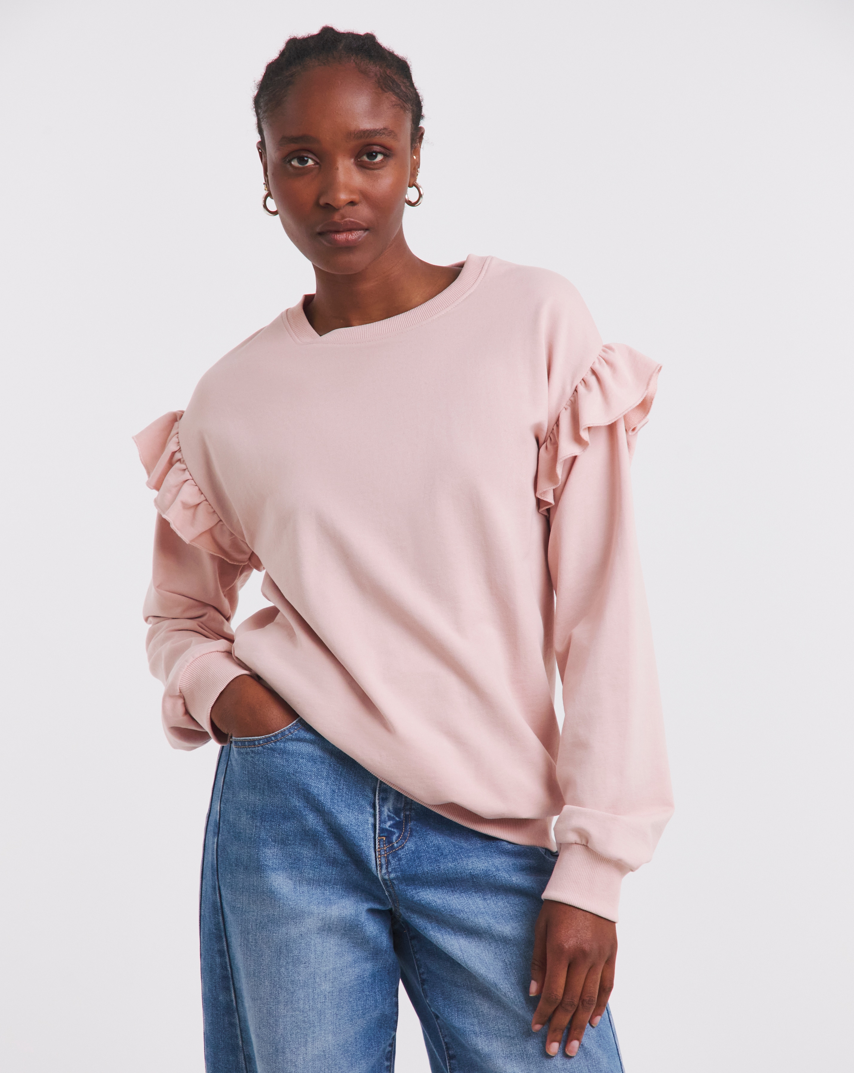 Simply Be Frill Detail Sweatshirt