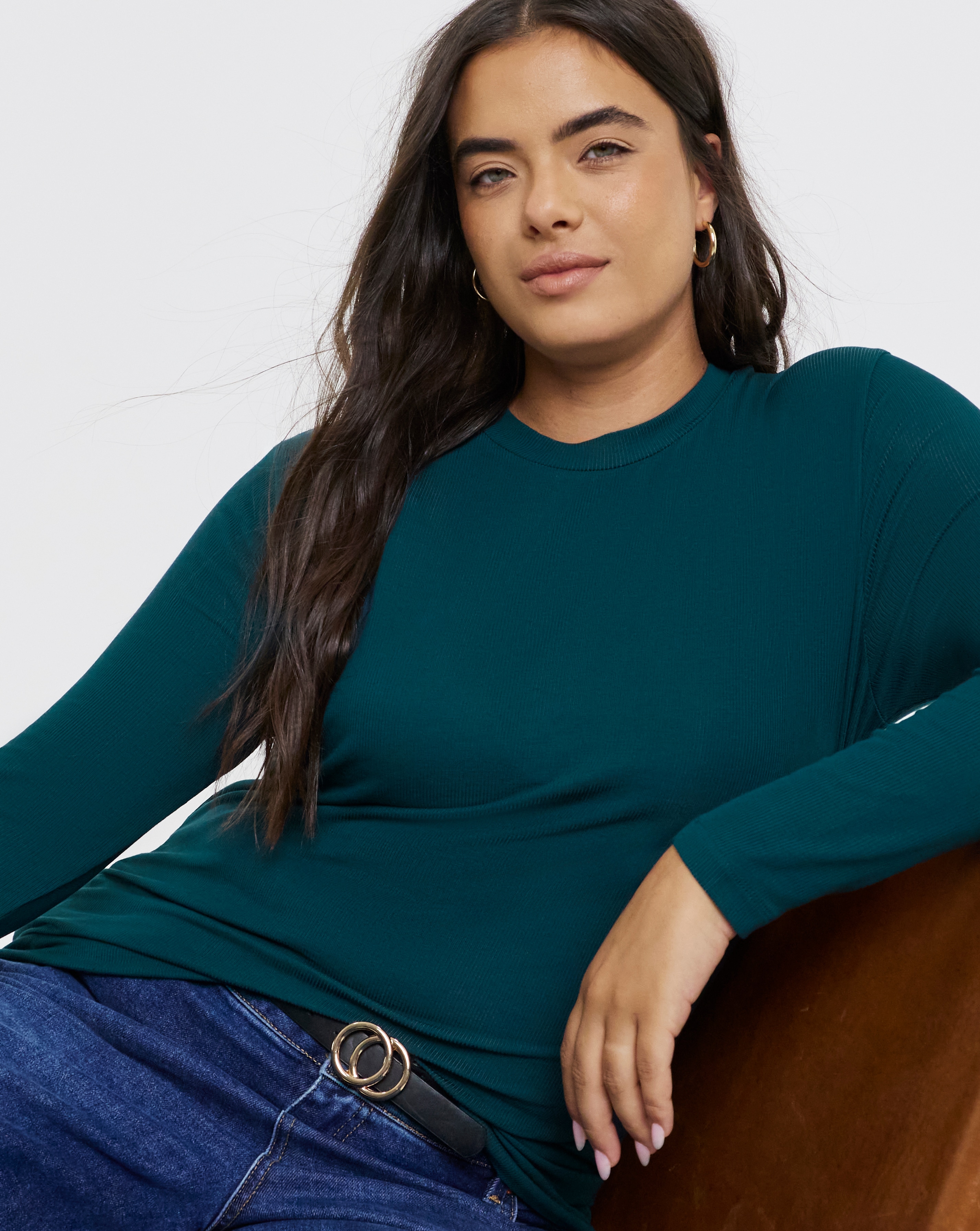 Long Sleeve Rib Top