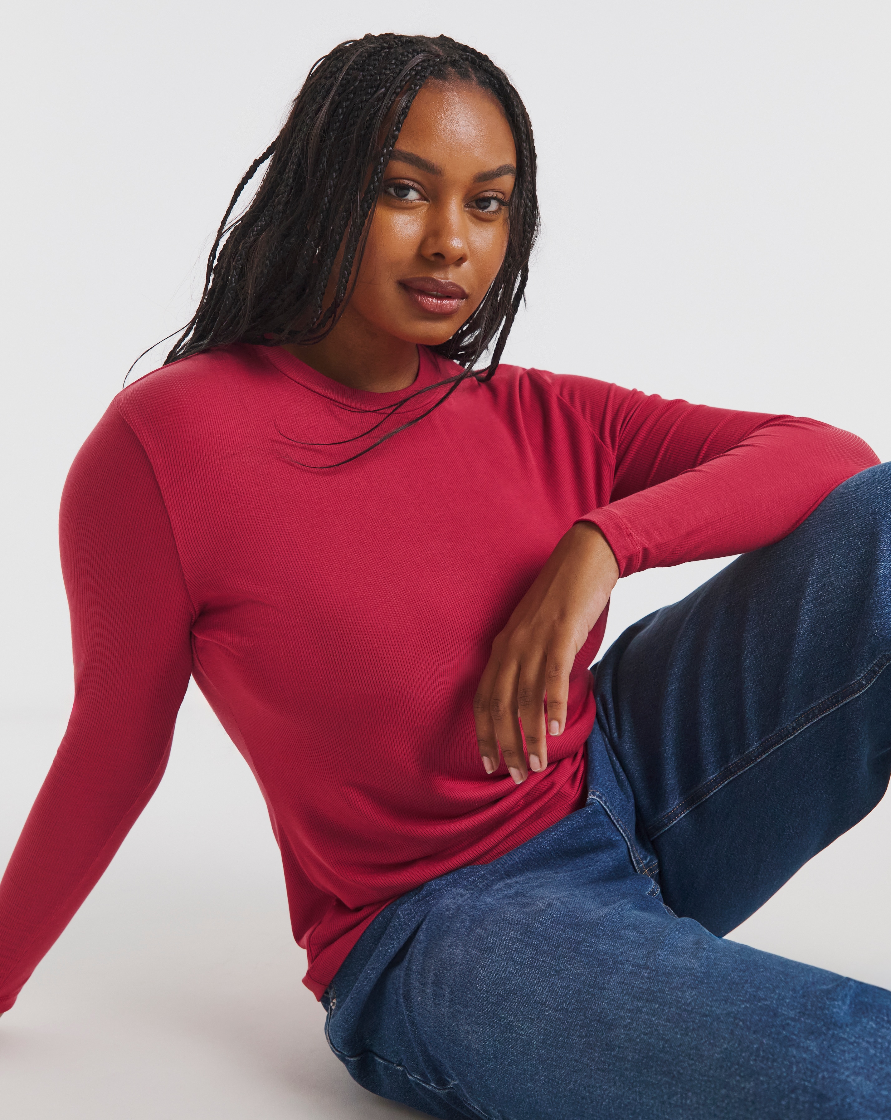 Long Sleeve Rib Top