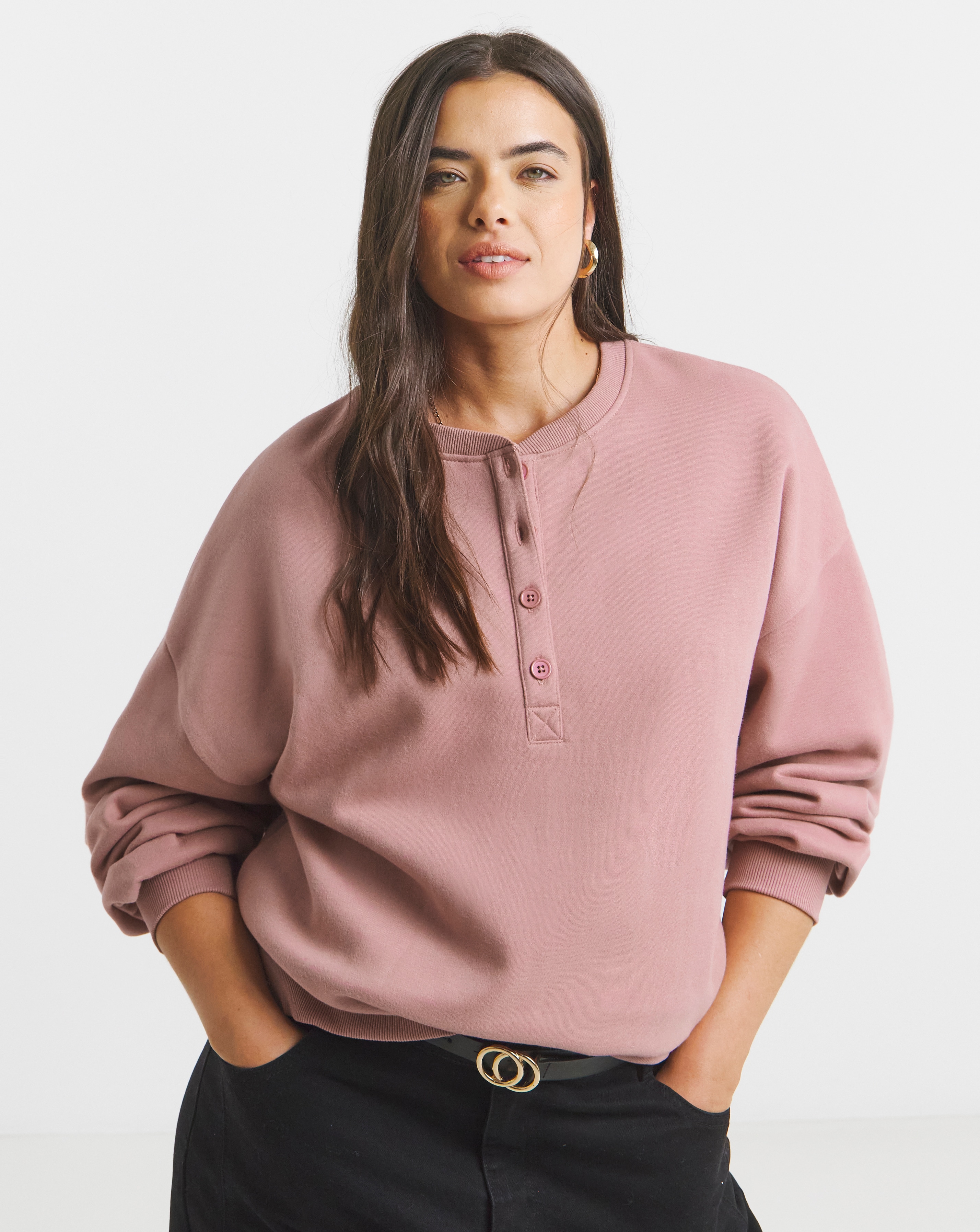Henley Sweatshirt