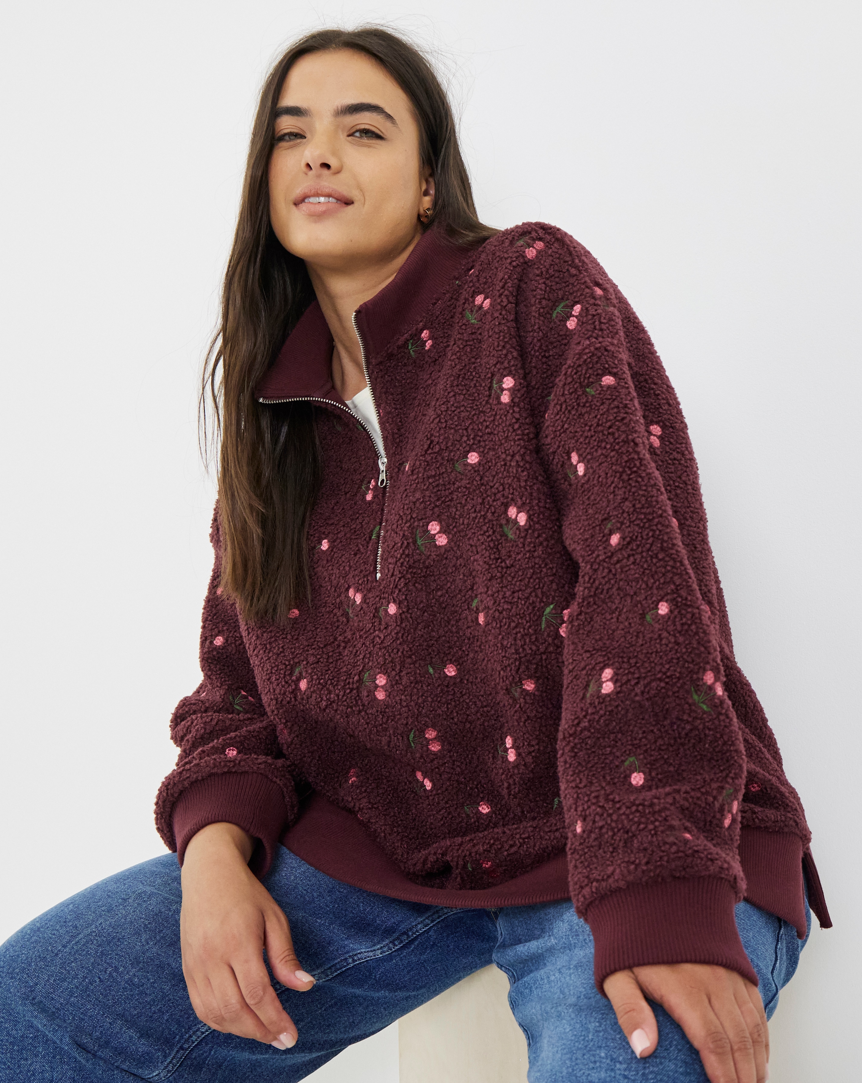 Borg Cherries Printed Sweatshirt