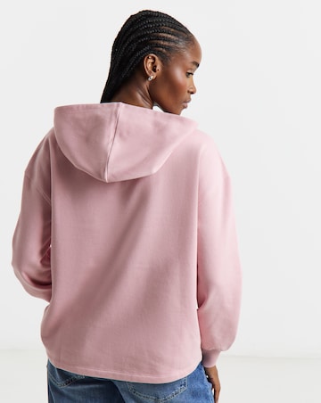 Dusty Pink V Neck Hoodie