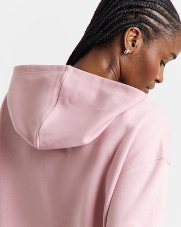 Dusty Pink V Neck Hoodie