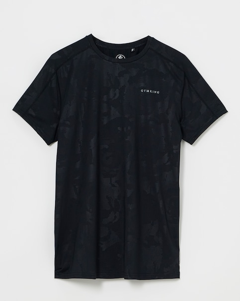 Gym King Debossed Camo T-Shirt