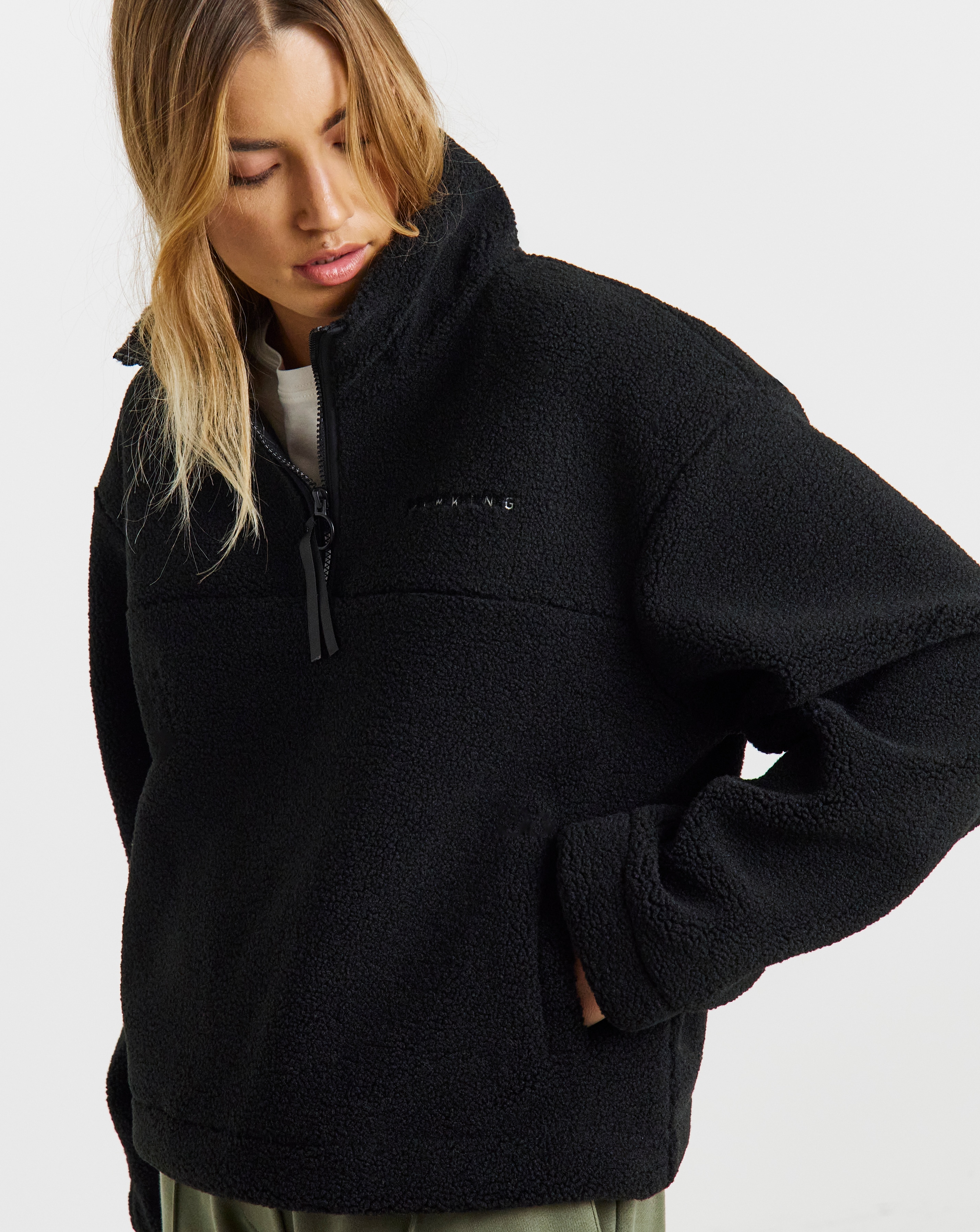 New In - Gym King Linear Borg 1/4 Zip Fleece