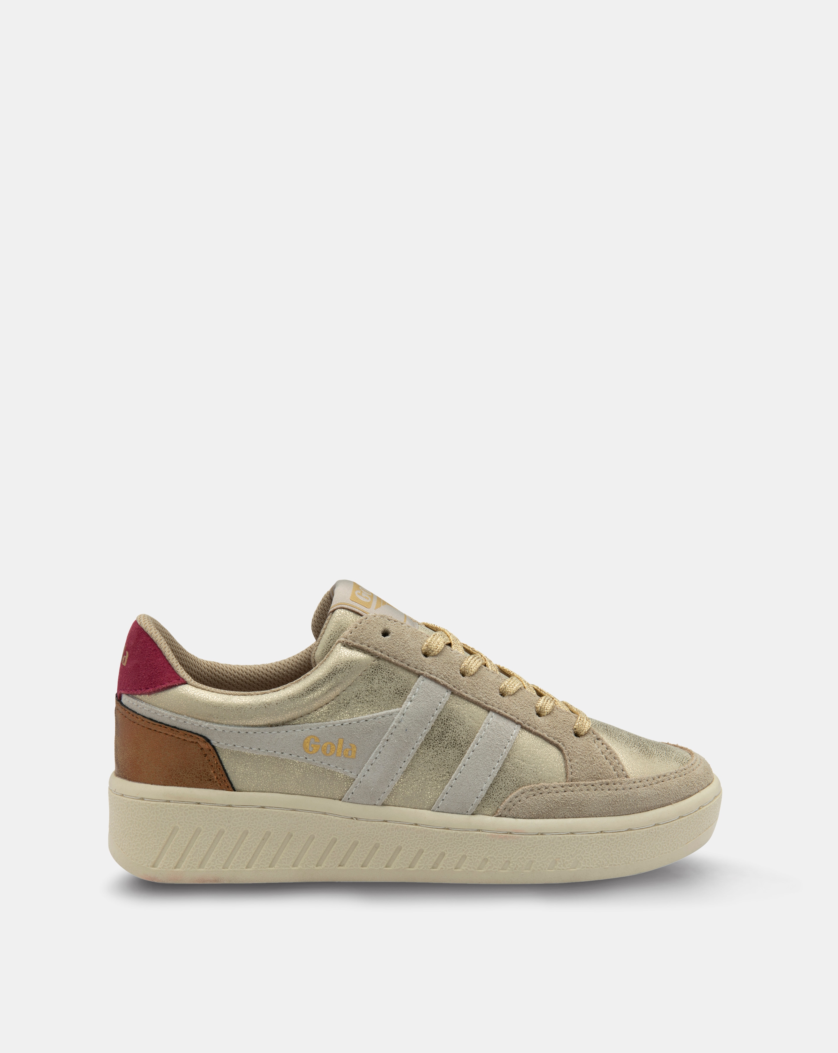 Gola Superslam B Trainers - Gold/ White