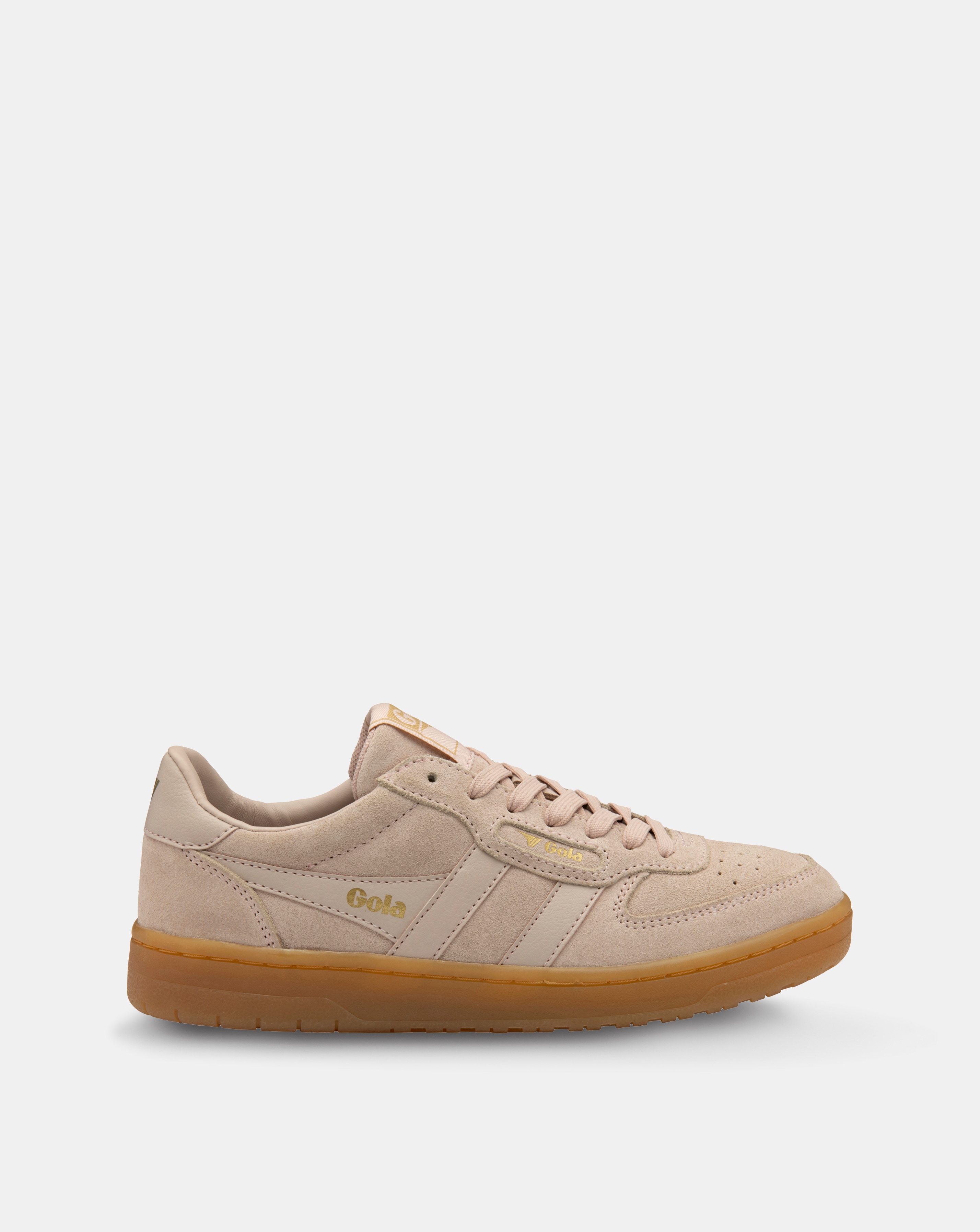 Gola Hawk Suede Trainers - Rose/Gum