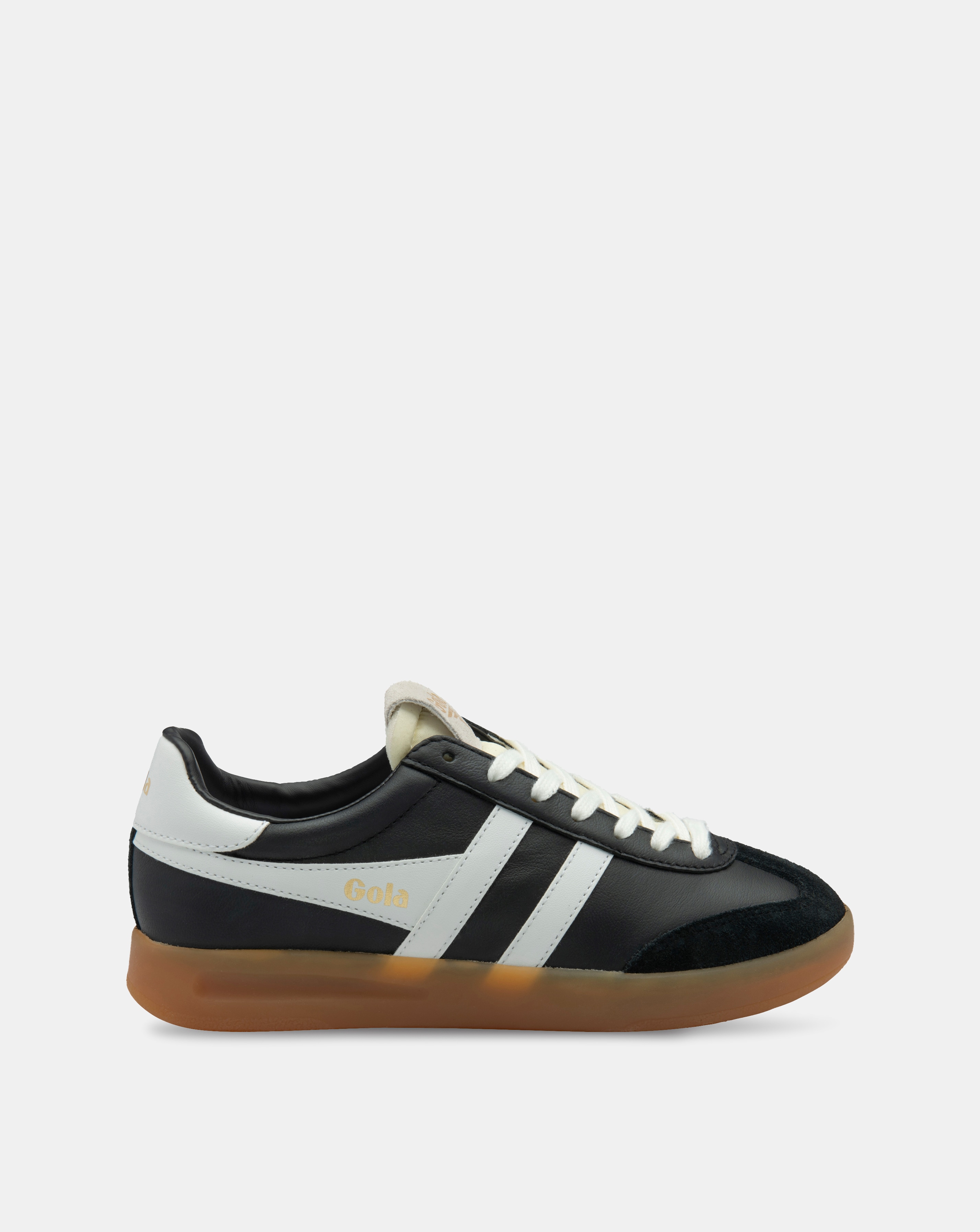Gola Cyclone Leather Trainers - B/W