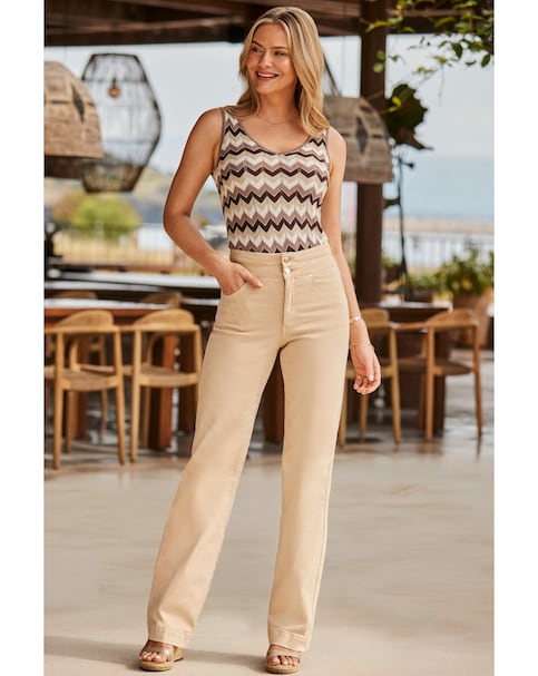 Sosandar Wide Leg Jean