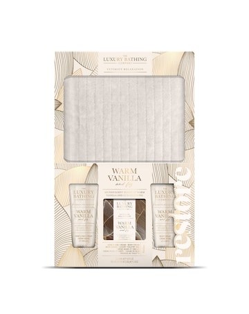 The Luxury Bathing Company Velvet Pouch Set - Warm Vanilla & Fig