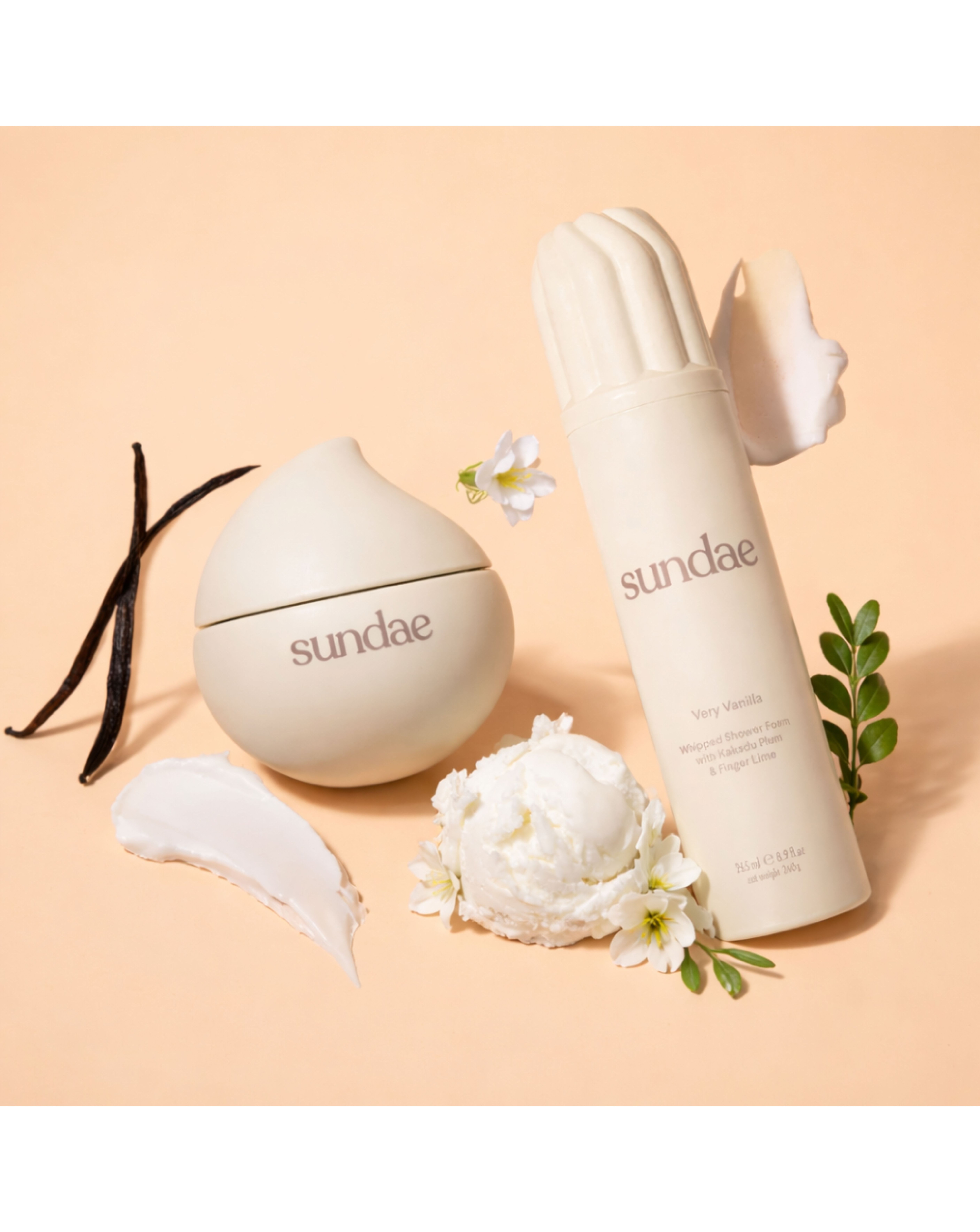 Sundae Vanilla Moisturiser& Shower Foam