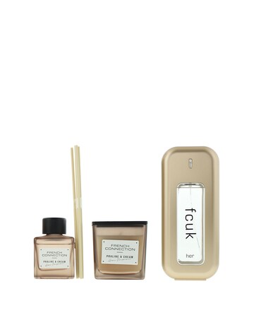 French Connection Diffuser and Candle Giftset and FCUK Her 100ml Twin pack