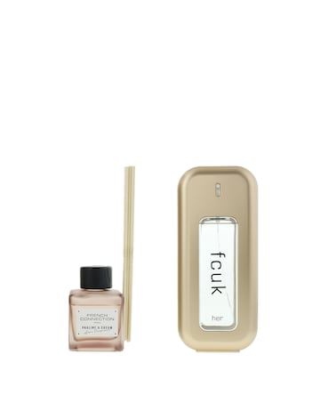 French Connection Praline and Cream Diffuser and FCUK Her 100ml Twin Pack