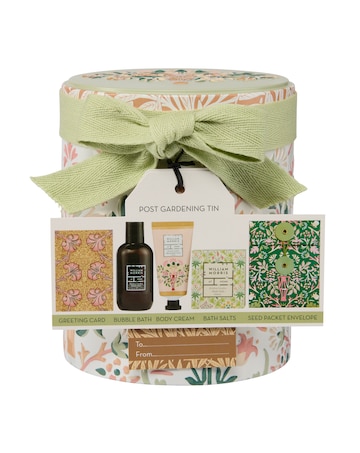William Morris Kitchen Garden Flower Pot Bath and Body Gift Set in a  Tin