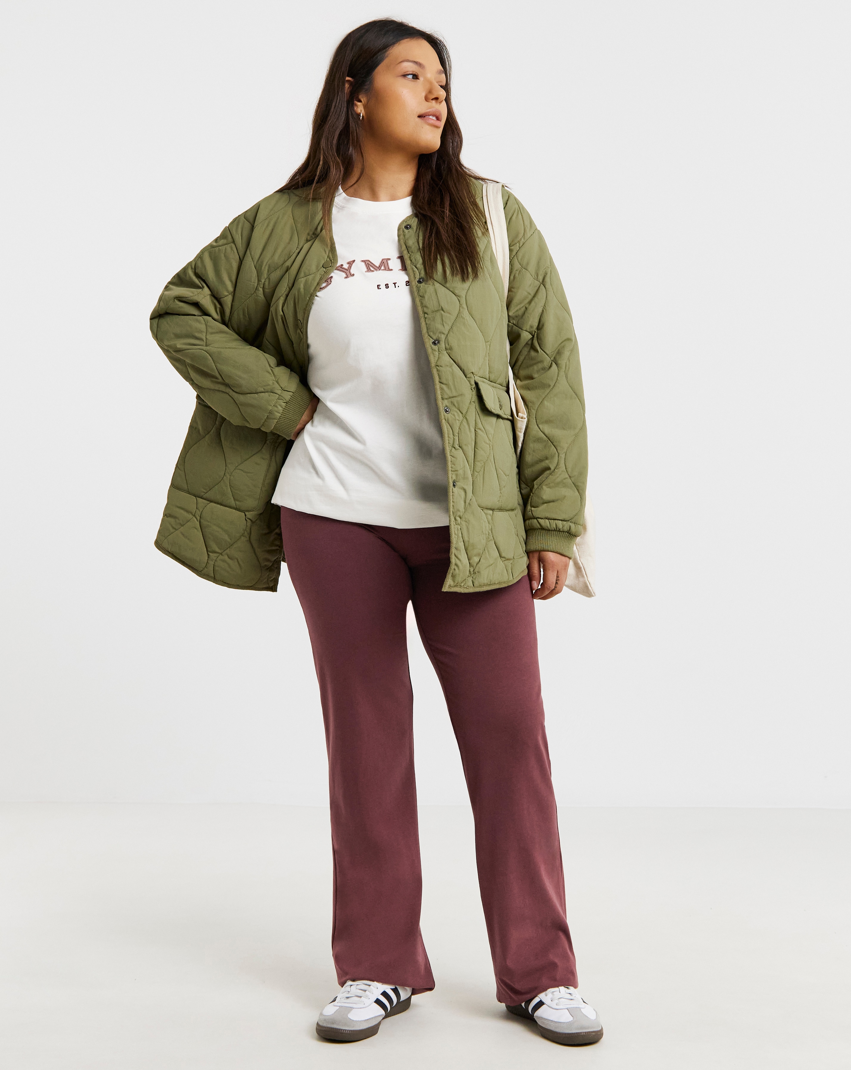 Gym King Plush Jersey Flared Legging