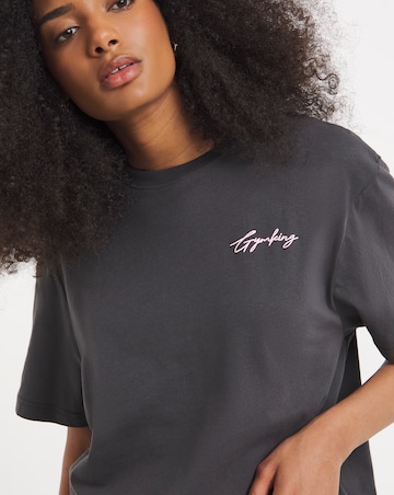 Gym King Script Boyfriend T-Shirt