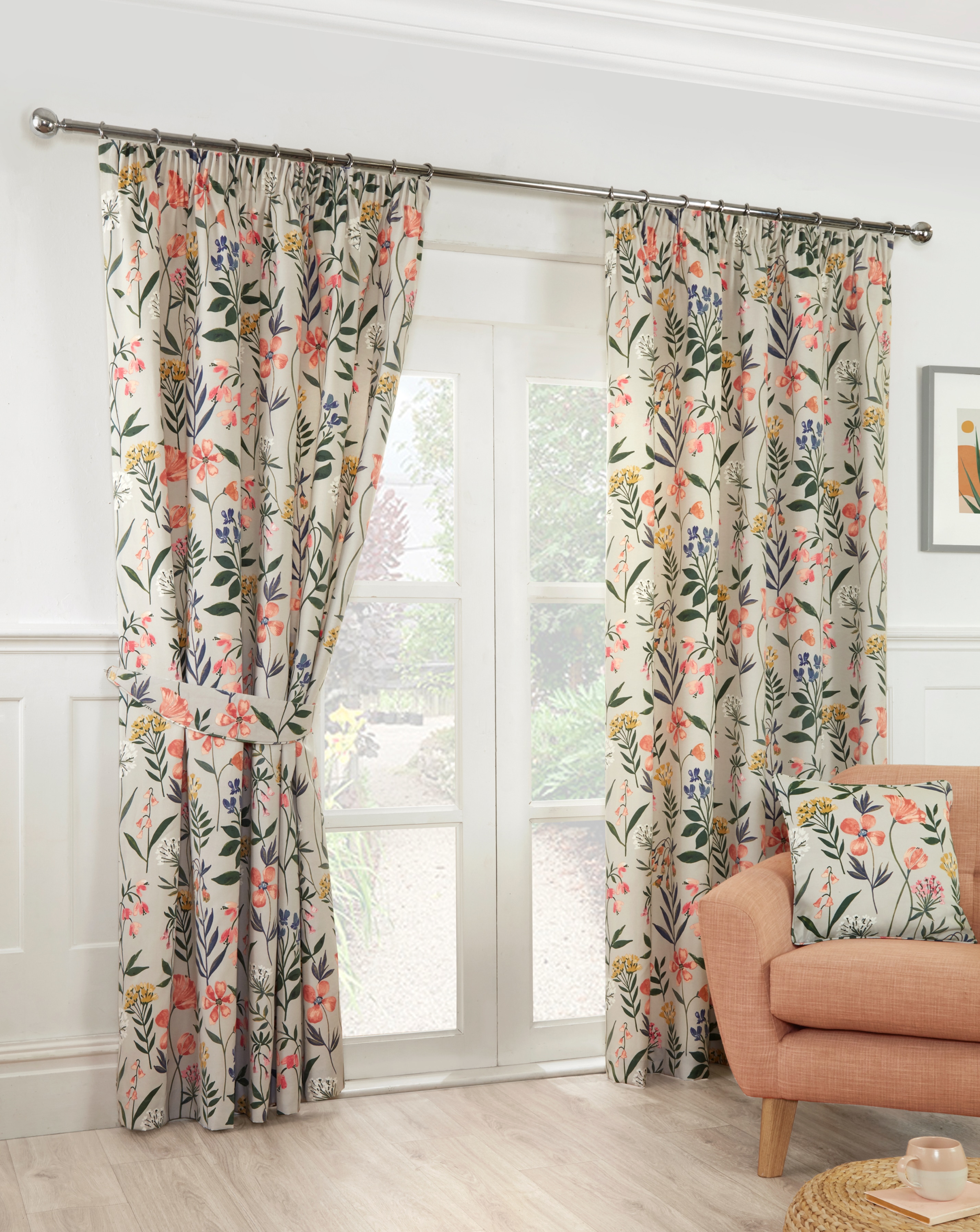 New In - Sundour Meadow Pencil Pleat Curtains