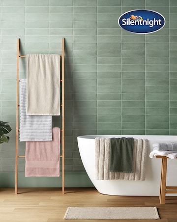 Silentnight Luxury Waffle Border Cotton Towel