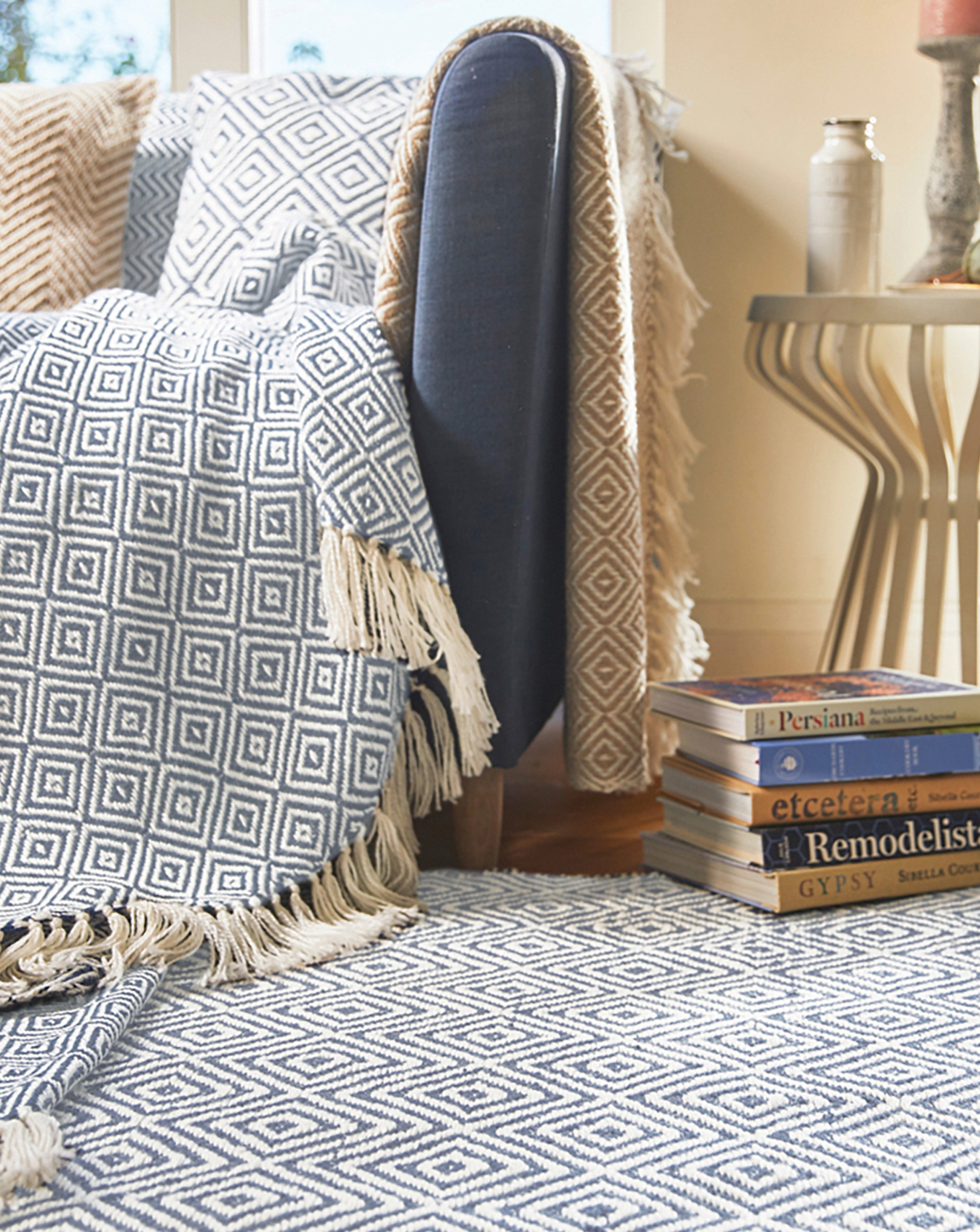 New In - Woven Diamond Indoor/Outdoor Rug