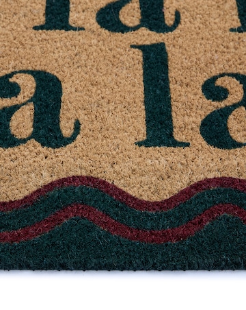 My Mat Coir Christmas Fa La La La La Doormat