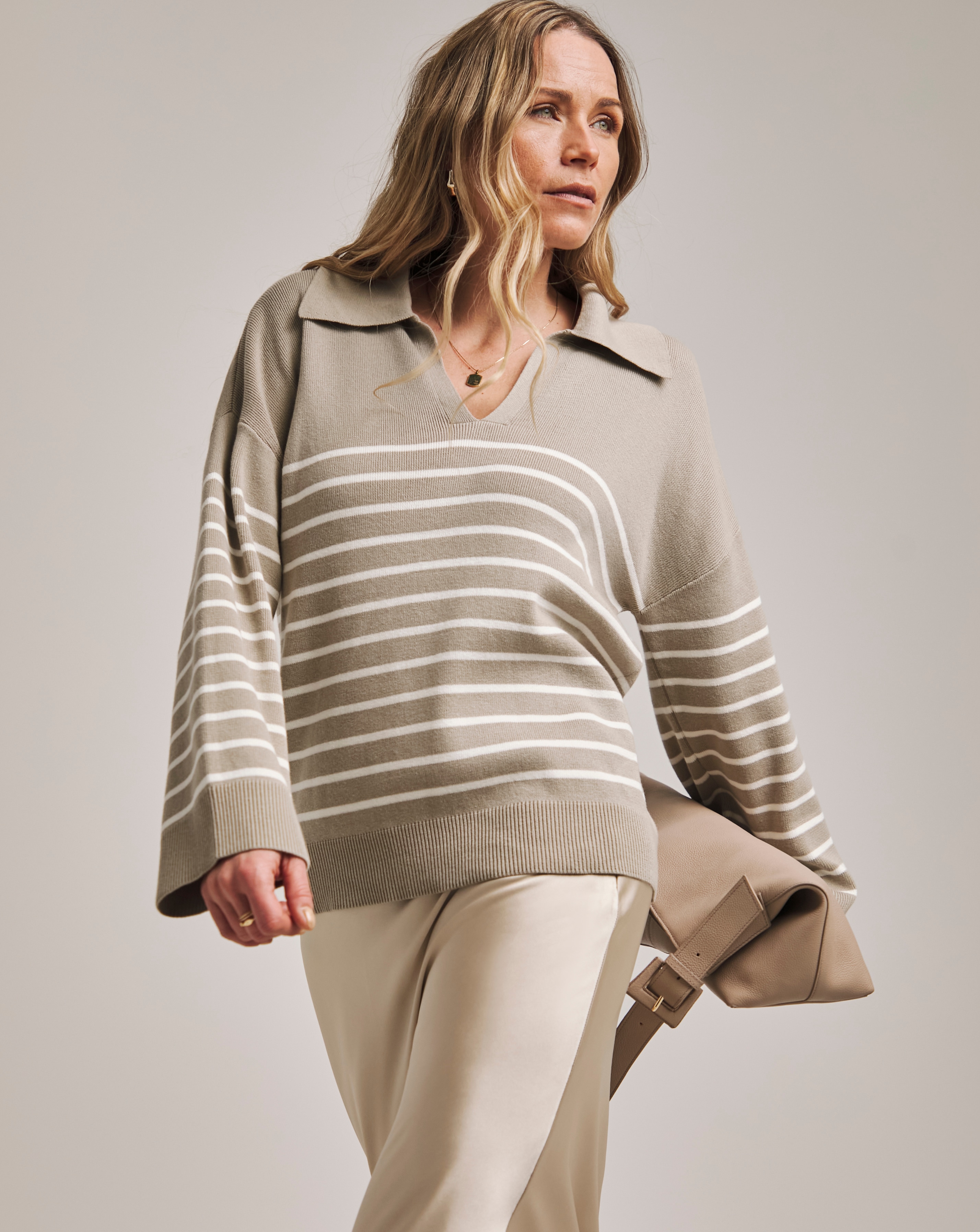 Anthology Milano Stitch Collar Jumper