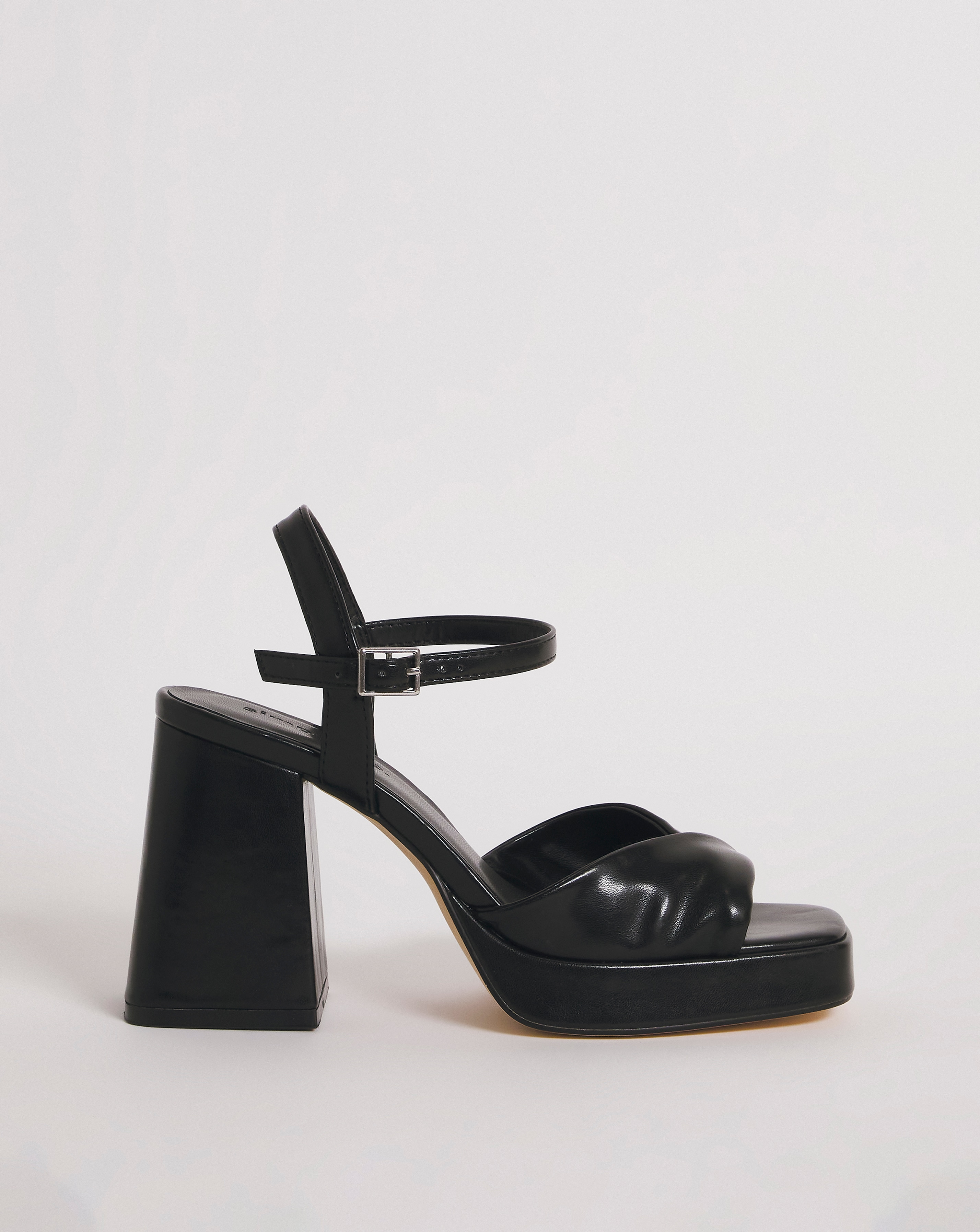 Twist Platform Heeled Sandals Wide