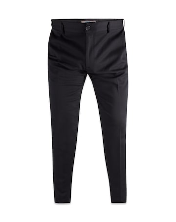 D555 Big & Tall Yarmouth Bi-Stretch Trouser with Flexible Waistband - Black