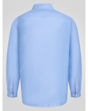 D555 Richard-SKY BLUE Basic Oxford Long Sleeve Shirt