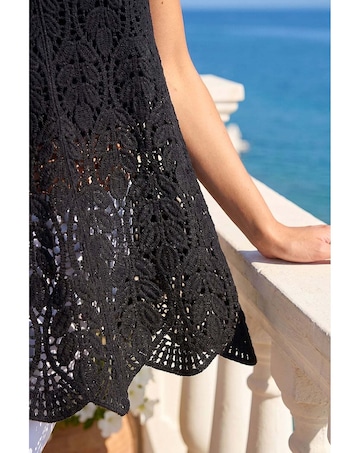 Roman Crochet Knit Vest Top