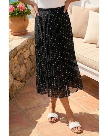 Roman Polka Dot Maxi Skirt