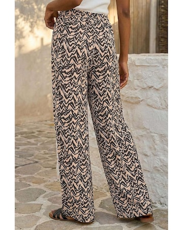 Roman Abstract Wide Leg Trouser