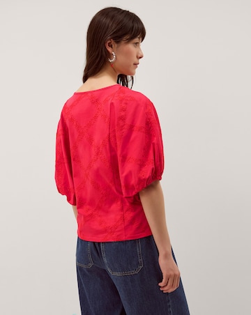 Monsoon Ellie Puff Sleeve Jersey Top