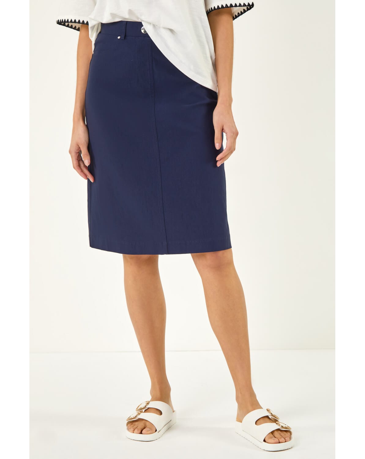 New In - Roman A-Line Bengaline Stretch Skirt