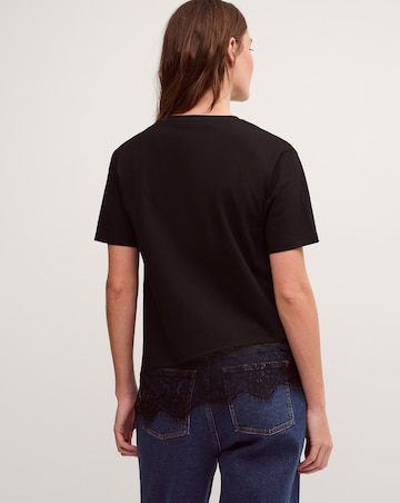 Monsoon Lola Lace Trim Jersey T-Shirt