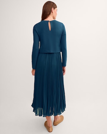 Monsoon Penny Long Sleeve Midi Dress