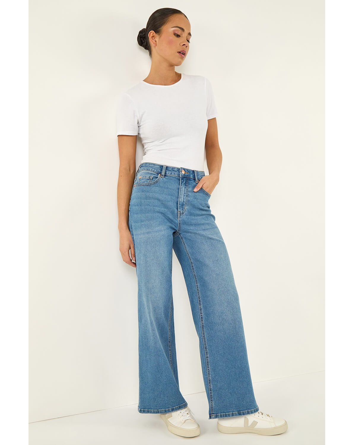 New In - Roman Petite Wide Leg Jeans