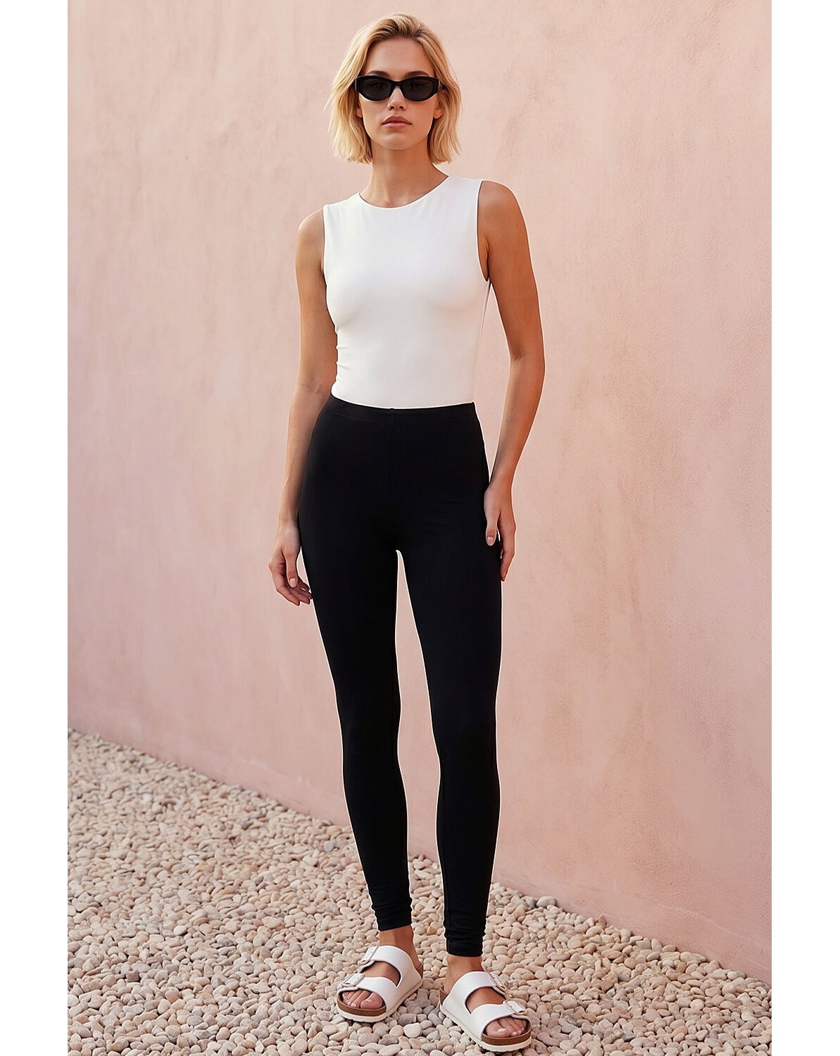 New In - Roman Stretch Elastic Waist Leggings