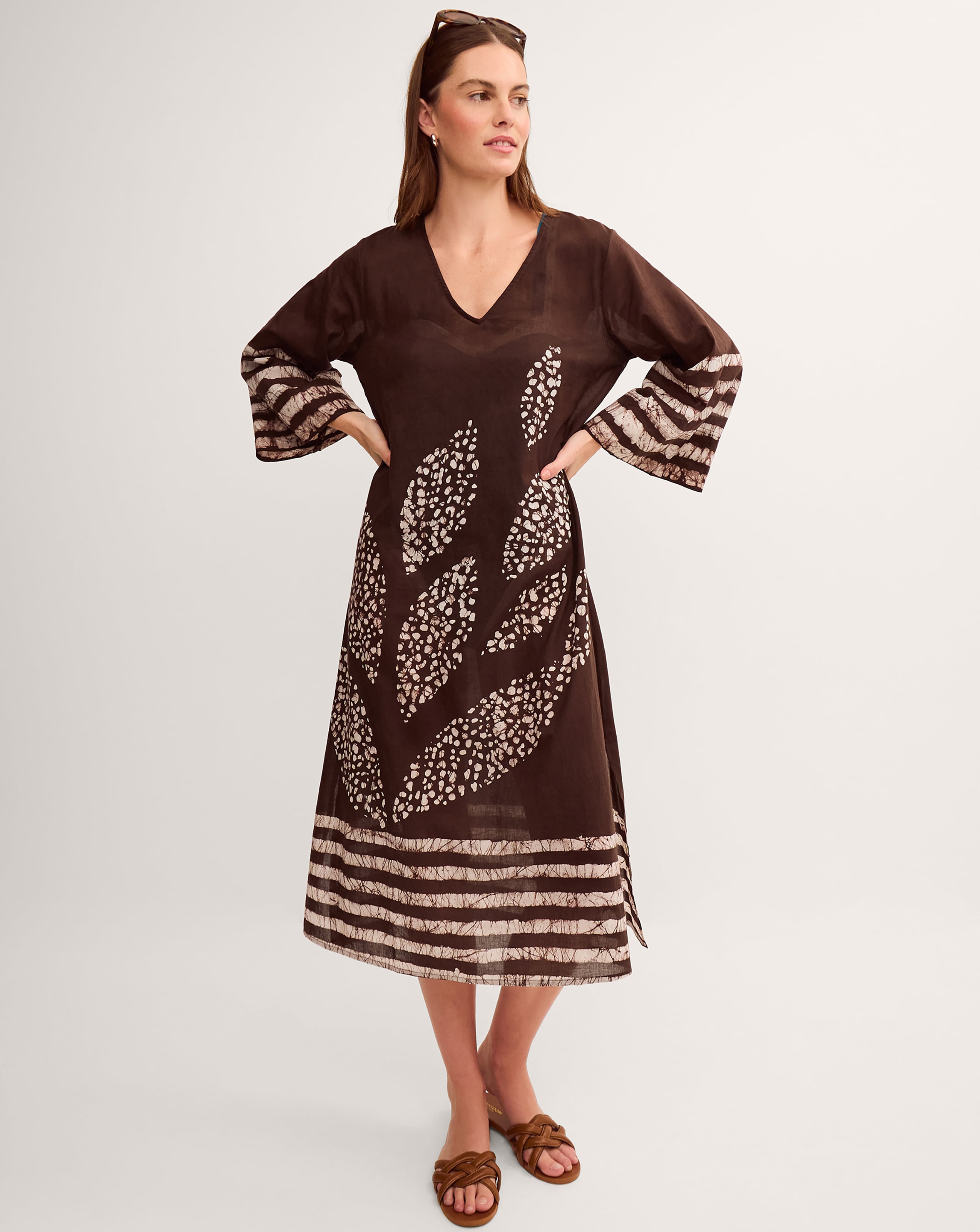 New In - Monsoon Aurora Printed Midi Beach Dress